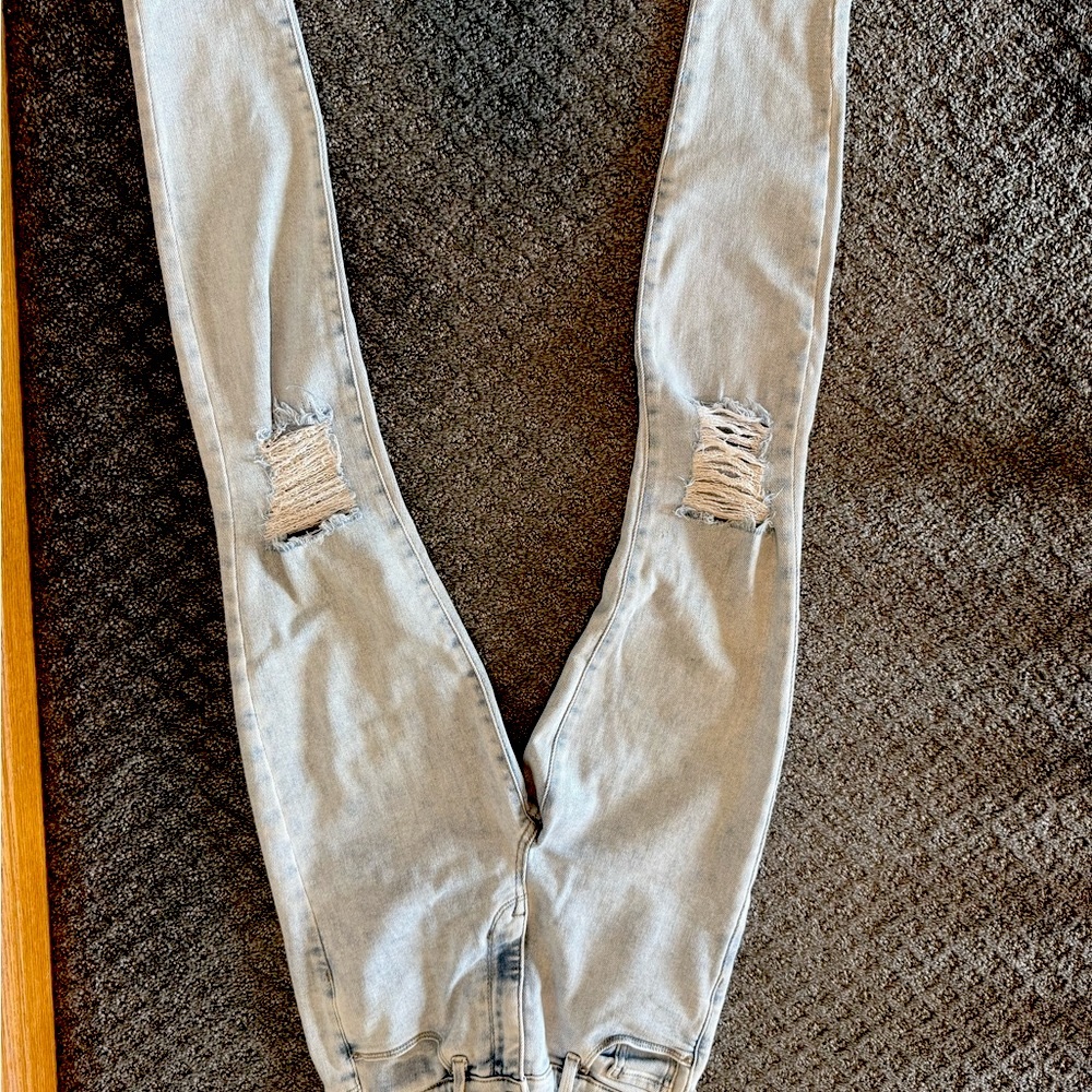 Light Blue Distressed Women's Pacsun Jeans